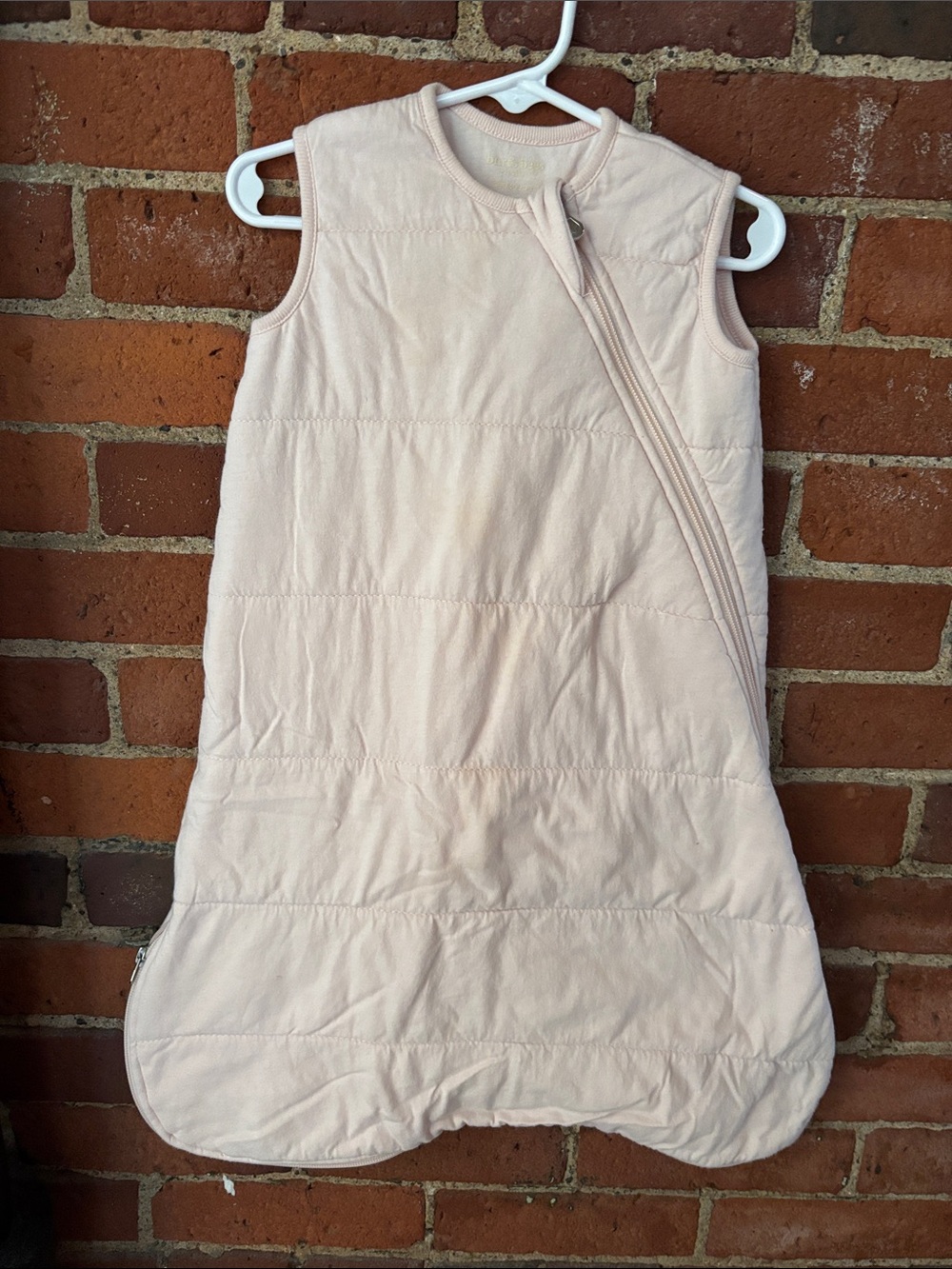 Baby Sleeveless Sleep Sack - Light Pink Cozy Wearable Blanket (Burt’s Bees)